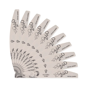 PILNIKI DO PAZNOKCI DETAIL QUEEN 10 pcs Crescent 180/240